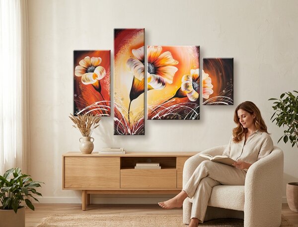 Autorská reprodukcia na plátne KVETY - 125x90 cm