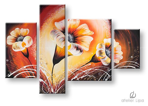 Autorská reprodukcia na plátne KVETY - 125x90 cm