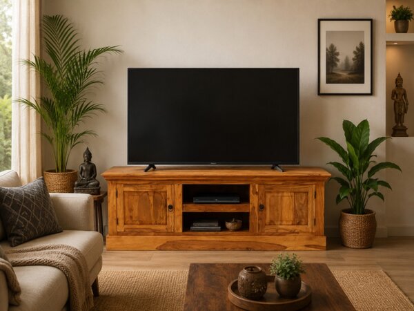 TV stolík Jali 160x55x45 z indického masívu palisander