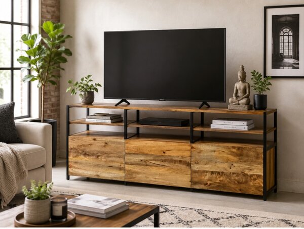 TV stolík Gita 160x75x45 indický masív mango