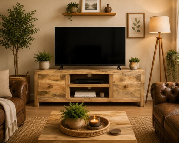 TV stolík Hina 150x50x45 z mangového dreva