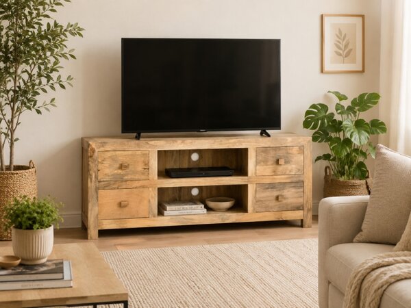 TV stolík Hina 140x60x45 z mangového dreva