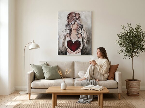 Obraz na plátne ANJEL - 40x50 cm