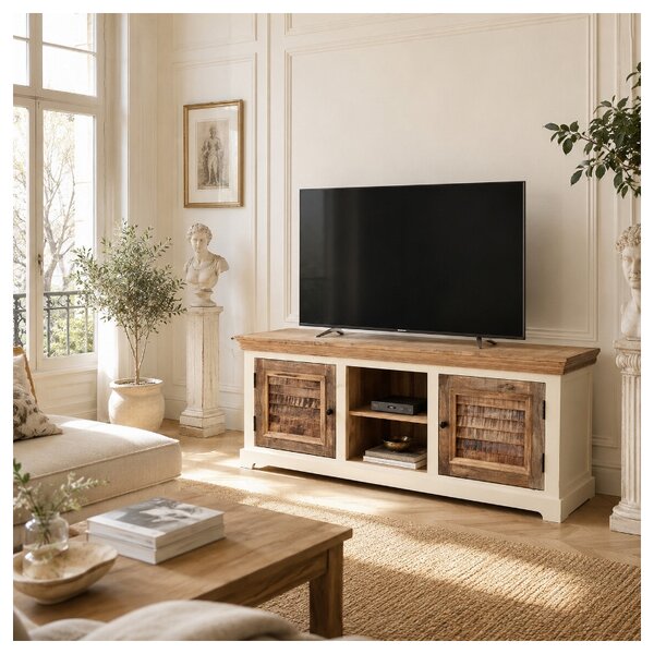 TV stolík Agni 150x60x45 indický masív mango