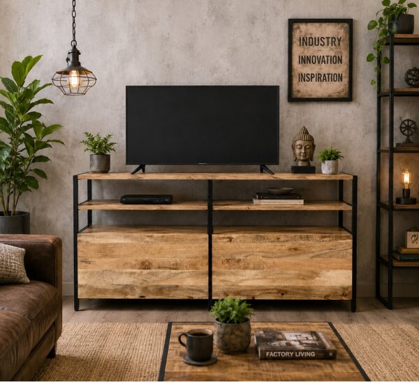 TV stolík Gita 130x75x45 indický masív mango