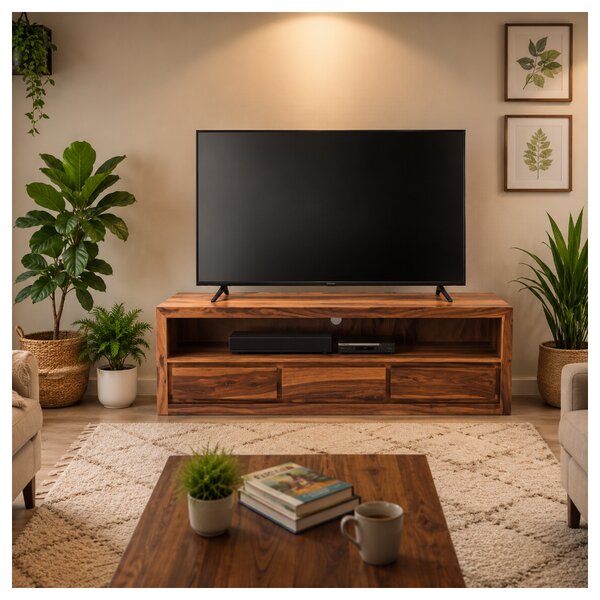TV stolík Gani 160x50x45 z indického masívu palisander