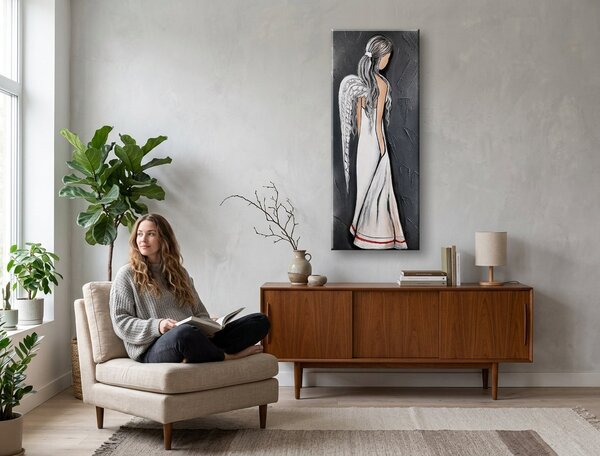 Obraz na plátne ANJEL - 35x90 cm
