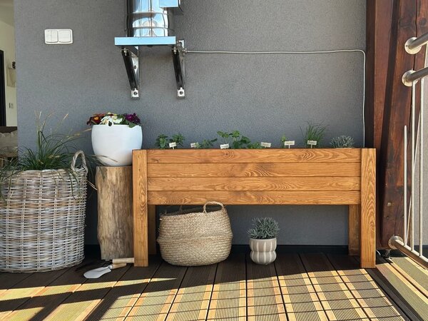 ATMOWOOD Vyvýšený drevený truhlík 120 cm - borovica