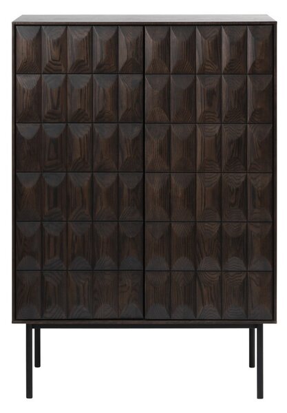 Tmavohnedá skrinka 90x130 cm Latina – Unique Furniture