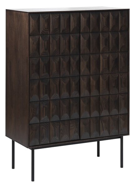 Tmavohnedá skrinka 90x130 cm Latina – Unique Furniture