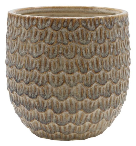 Latté obal na kvetináč so vzorom Gaston - Ø 14*14 cm - Chic Antique