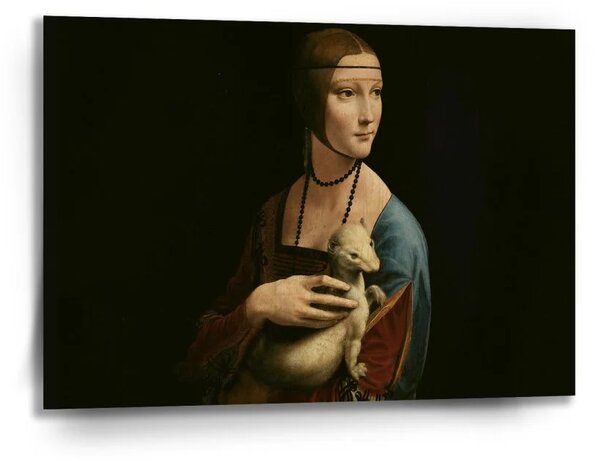Sablio Obraz Dáma s hranostajom - Leonardo da Vinci - 90x60 cm