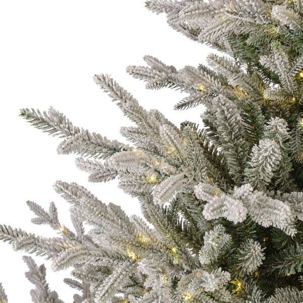 Umelý vianočný stromček Norway 210 cm s LED osvetlením – realistická dekorácia - 201 - 230 cm - So snehom