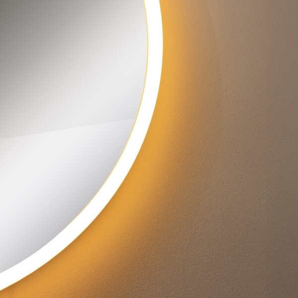 Zuma Line D2526-LED Kúp. zrkadlo s pods. 24W/230V 3000/4000/6000K IP44 biela/zl