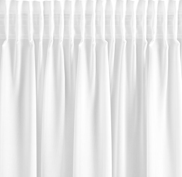 Dekorstudio Hotová biela záclona ROSES 3 na páske 350x270cm