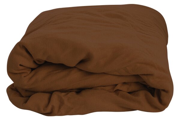 Jersey prestieradlo LUX HNEDÉ 90x200 cm