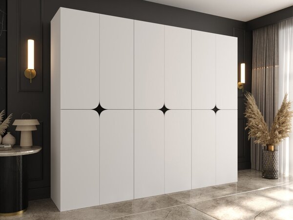 Mirjan24 Šatníková skriňa Pifrezt 240 cm, Farby: Biela 5903211528286