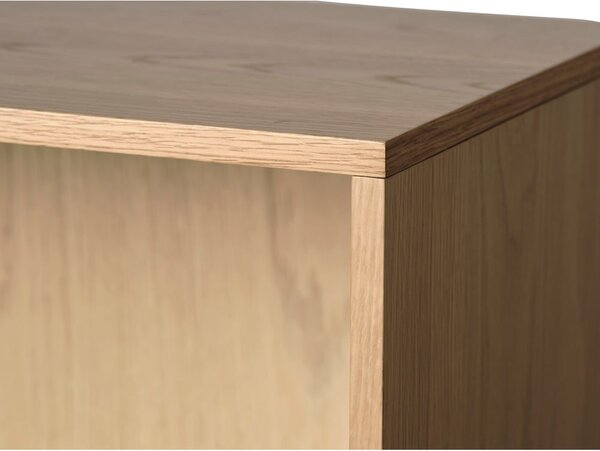 Knižnica v dekore duba v prírodnej farbe 140x90 cm Ponza – Unique Furniture