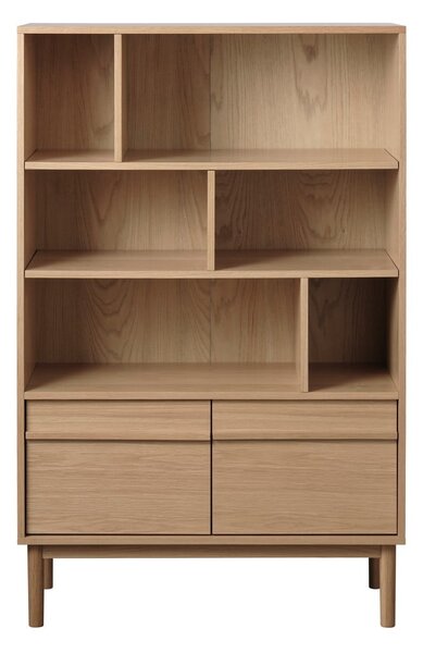 Knižnica v dekore duba v prírodnej farbe 140x90 cm Ponza – Unique Furniture