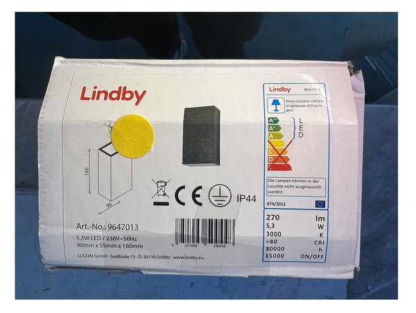 Lindby Lindby - LED Vonkajšie nástenné svietidlo WEERD LED/5,3W/230V IP44 LW1185 + záruka 3 roky zadarmo