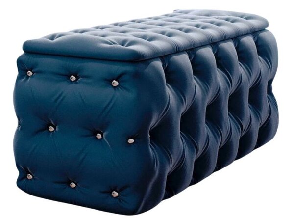 (4341) Lesond elegantný taburet modrý 128 cm