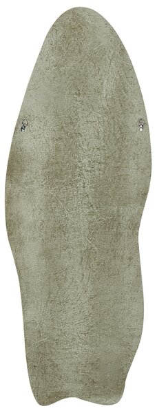Nástenné zrkadlo zelené MDF zamatový rám sklo 57 x 160 cm nepravidelný tvar závesné na stenu moderný štýl
