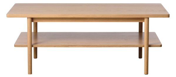 Konferenčný stolík s doskou v dubovom dekore v prírodnej farbe 60x120 cm Ponza – Unique Furniture