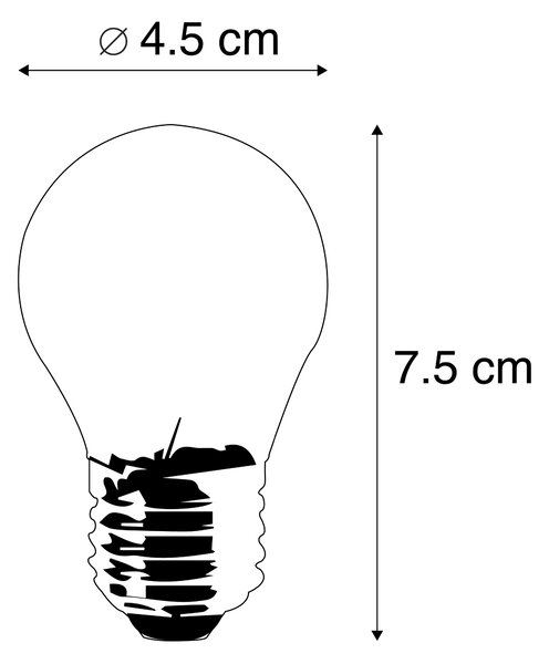 Sada 5 LED žiaroviek E27 s 3-stupňovým stmievaním P45 5W 700 lm 2700K