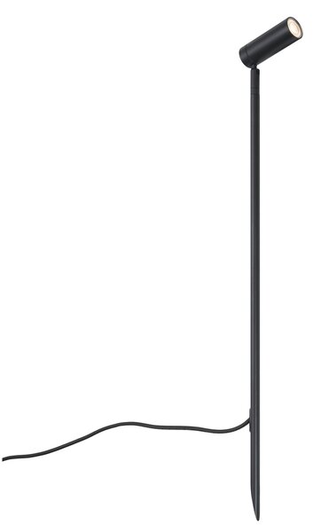 Bodové svietidlo čierne 80 cm vrátane LED nastaviteľné IP65 vrátane kábla a zástrčky - Carl