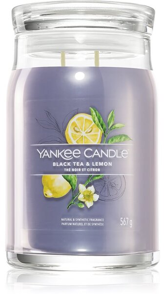 Yankee Candle Black Tea & Lemon vonná sviečka 567 g