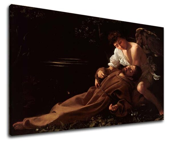 Obraz na plátne Michelangelo Caravaggio - Svätý František z Assisi v extáze - 30x40 cm
