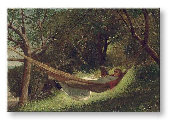 Obraz na plátne Winslow Homer - Dievča v hojdacej sieti - 40x60 cm