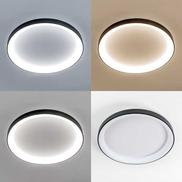 Brilagi - LED stmievateľné svietidlo FALCON II LED/108W/230V 3000-6500K priemer 80 cm čierne + diaľkové ovládanie