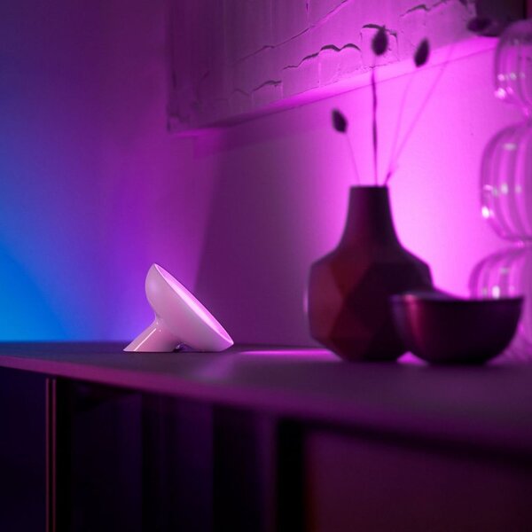 Philips HUE Bloom Gen4 EU/UK dekoračné stolové LED svietidlo 7.1W/500lm 2000-6500K biela Bluetooth
