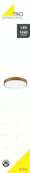 TRIO 641310208 DOHA stropné svietidloSMD LED D450mm 29W/3260lm 2300+3000+4000K mosadz