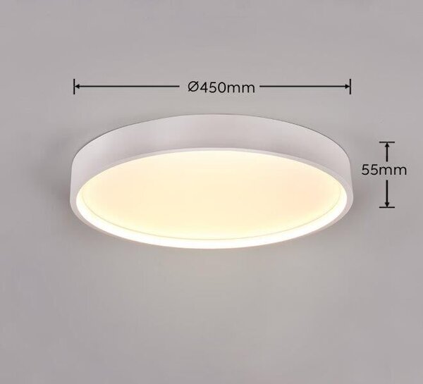 TRIO 641310231 DOHA stropné svietidloSMD LED D450mm 29W/3260lm 2300+3000+4000K biela matná