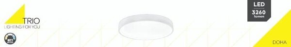 TRIO 641310231 DOHA stropné svietidloSMD LED D450mm 29W/3260lm 2300+3000+4000K biela matná