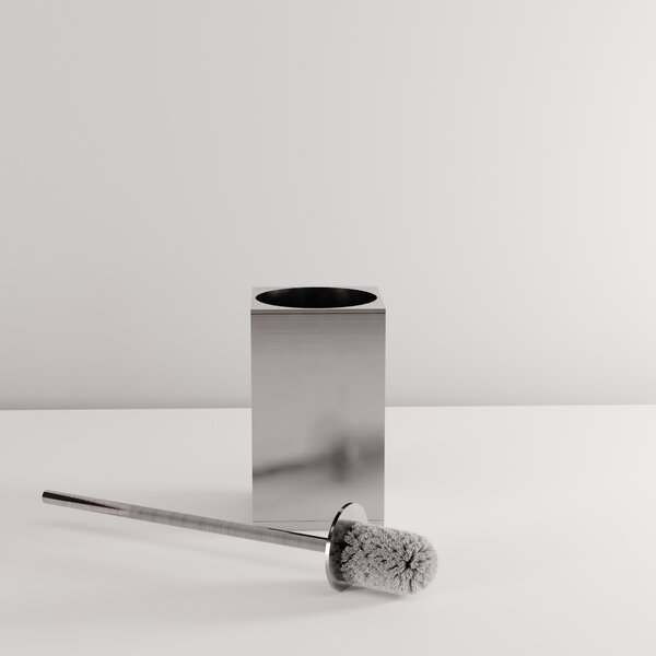 Kovový stojan na WC s kefou B110 BRUSH STEEL