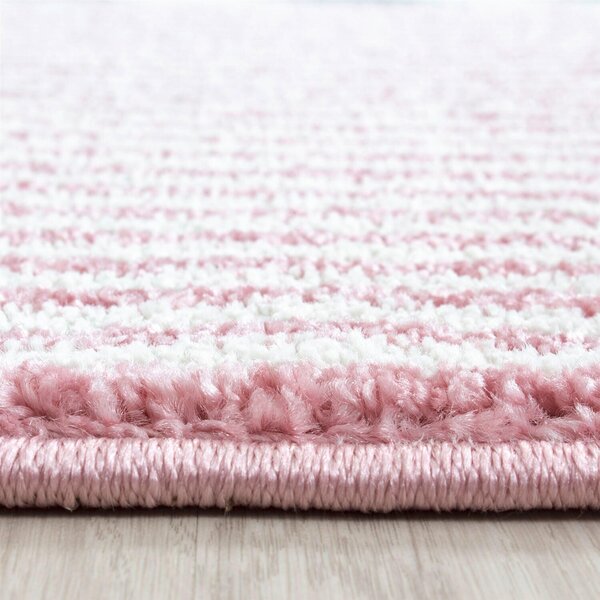 DETSKÝ KOBEREC, 80/150 cm sivá, biela, pink Ben'n'jen - Online Only bytové doplnky, Online Only