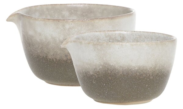 Porcelánové misky s nálevkou Valence Walnut – set 2 ks