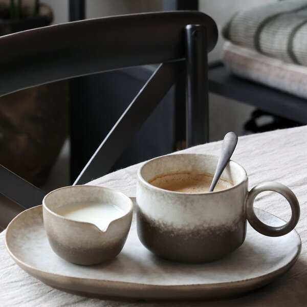 Porcelánový oválný tanier Valence Walnut