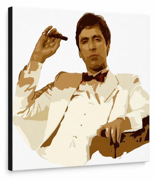 Ručne maľovaný POP Art obraz AL PACINO - 50x40 cm