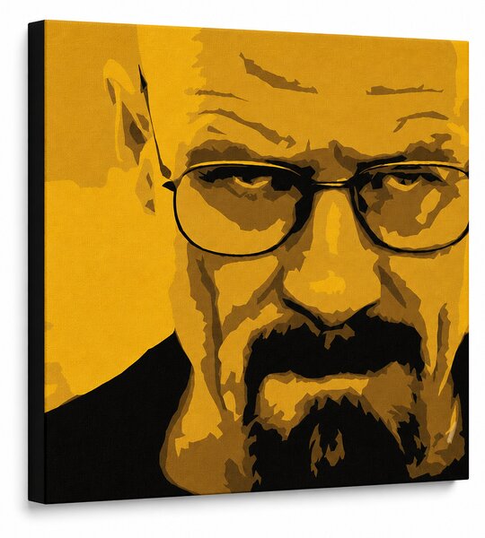 Ručne maľovaný POP Art obraz Breaking Bad - 80x80 cm