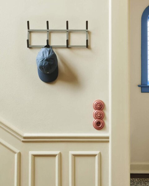 HAY Nástenný vešiak Tape Coat Rack Small, metallic grey