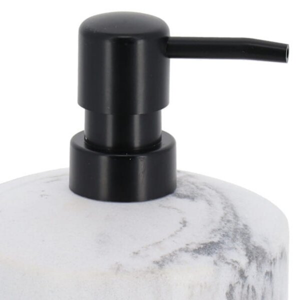 Dávkovač mydla Vena Marble, biela/s čiernymi prvkami, 175 ml