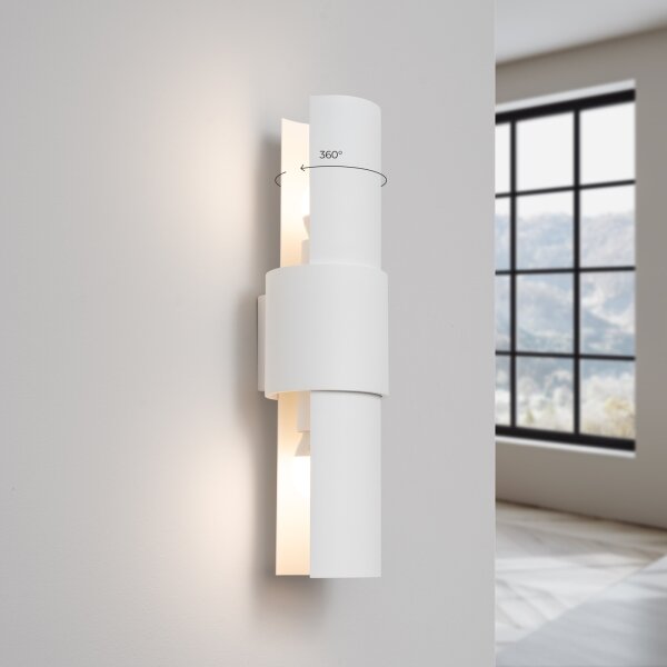 Sollux SL.1674 - Nástenné svietidlo FLASH 2xE27/15W/230V biela
