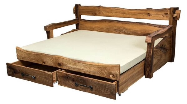 Mrava Masívna posteľ CORONA vysúvacia Rozmer - postelí, roštov, nábytku: 90 x 200 cm