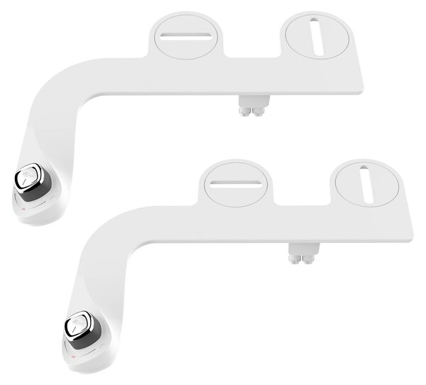 Bidet od spoločnosti Bemis, model SlimEdge, dvojbalenie, príslušenstvo na pripojenie k vodovodu, biela farba, bez elektrického napájania