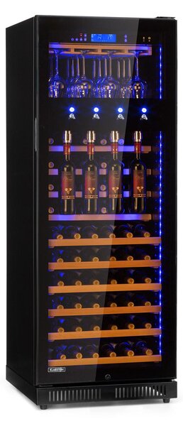 Klarstein First Class 84, chladnička na víno, 4 dispenser, 120 fliaš, 5-22°C, čierna