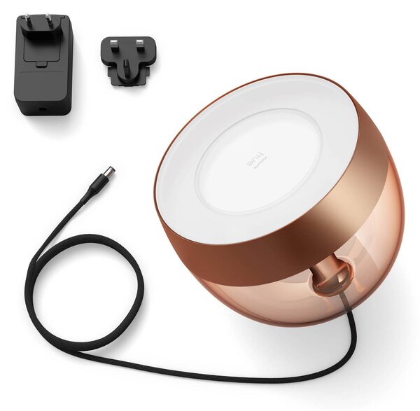 Philips Hue Iris WACA stolná LED lampa, medená, Meď, Obývacia izba / jedáleň, Plast, Moderný